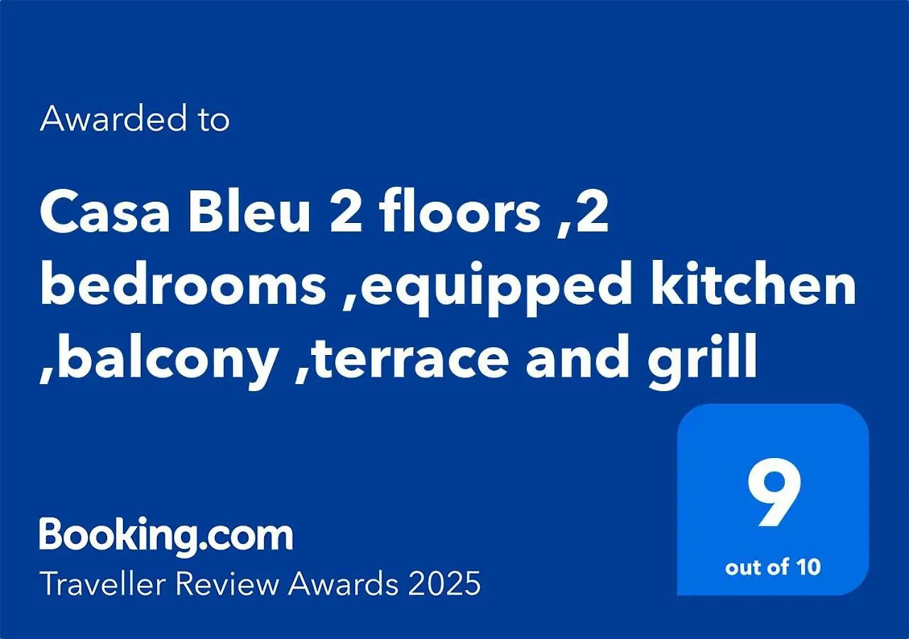 Tatil Evi Casa Bleu 2 Floors ,2 Bedrooms ,Equipped Kitchen ,Balcony ,Terrace And Grill Puerto Calero